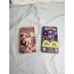Vintage Wrestling VHS Lot WWF WrestleMania V AWA All Star Wrestling Hulk Hogan